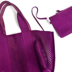 Pedro Garcia the perfed tote purple suede